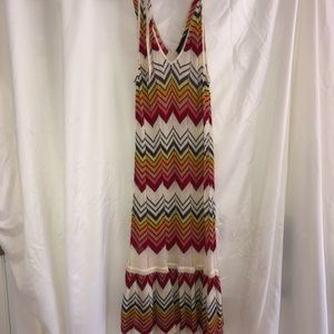 SEE THROUGH COLORFUL COVER UP